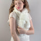 Fox Faux Fur Scarf / Fur Scarf / Bridesmaid Gifts / Ivory Fur Scarf