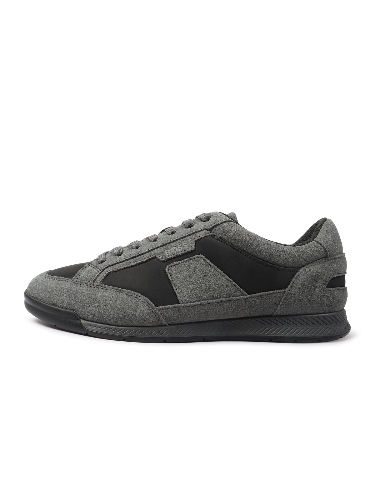 Hugo Boss Nitan Low men's charcoal footwear by Denim Exchange