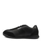 Denim Exchange Hugo Boss Nitan Low men's black footwear, side view