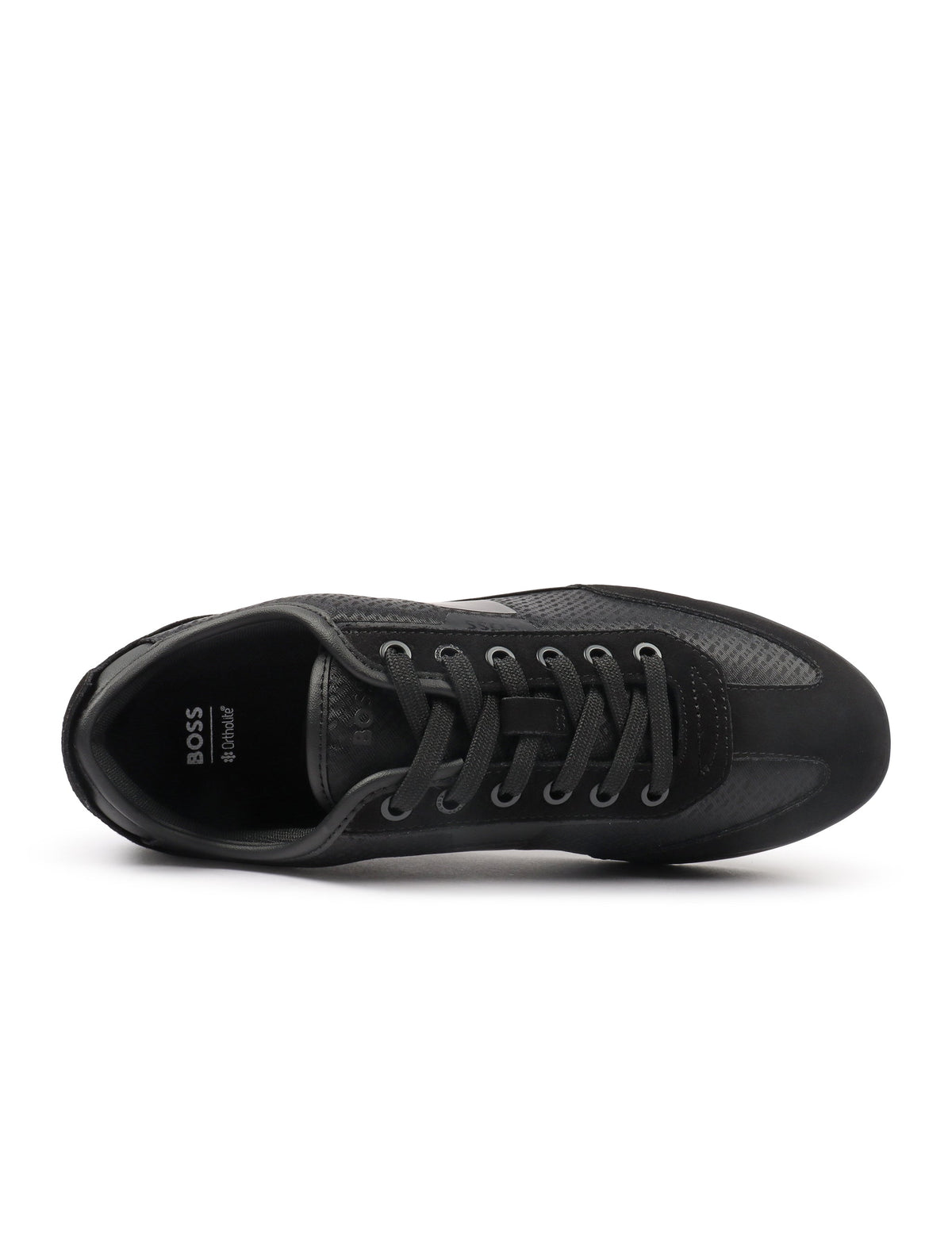 Black Hugo Boss Nitan Low men's footwear by Denim Exchange