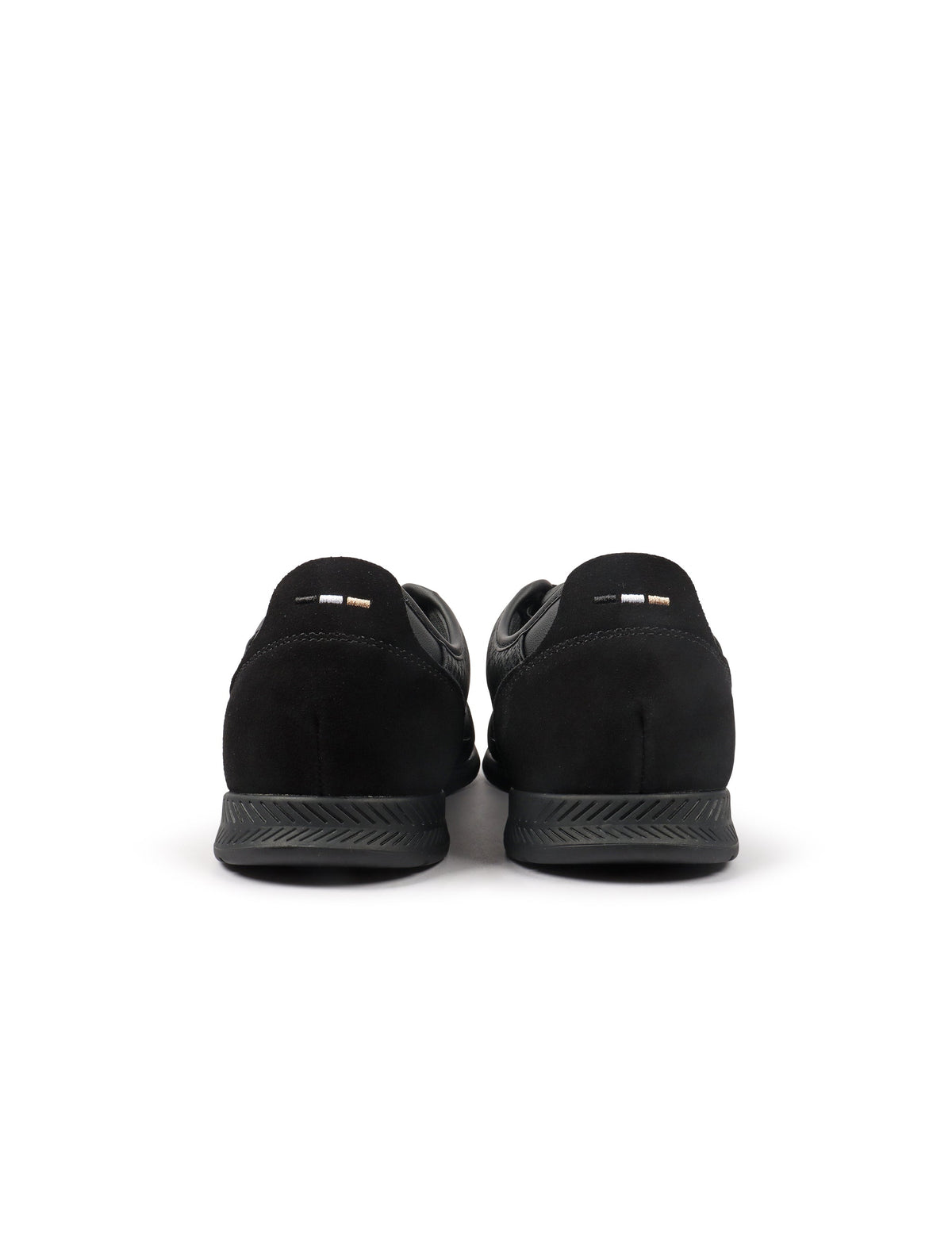 Denim Exchange Hugo Boss Nitan Low men's footwear in black sneaker design