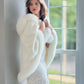 Ivory White Fur Cape (Jennifer Wht01)