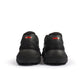 Denim Exchange men's Hugo Boss leather mesh trainers in black, side view