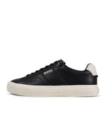 Black Hugo Boss Aiden Tenn men's shoes featuring sleek design and premium craftsmanship, ideal for stylish casual wear.