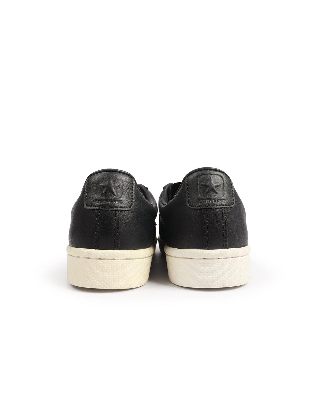 Black Converse Men's Pro Leather 76 sneakers side view