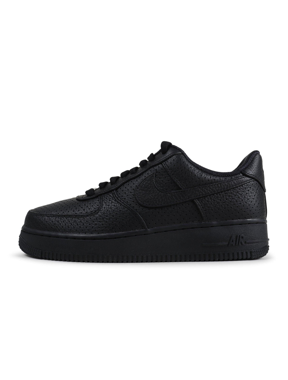 Nike Air Force 1 '07 men's sneakers in black with Game Royal accents, by Denim Exchange