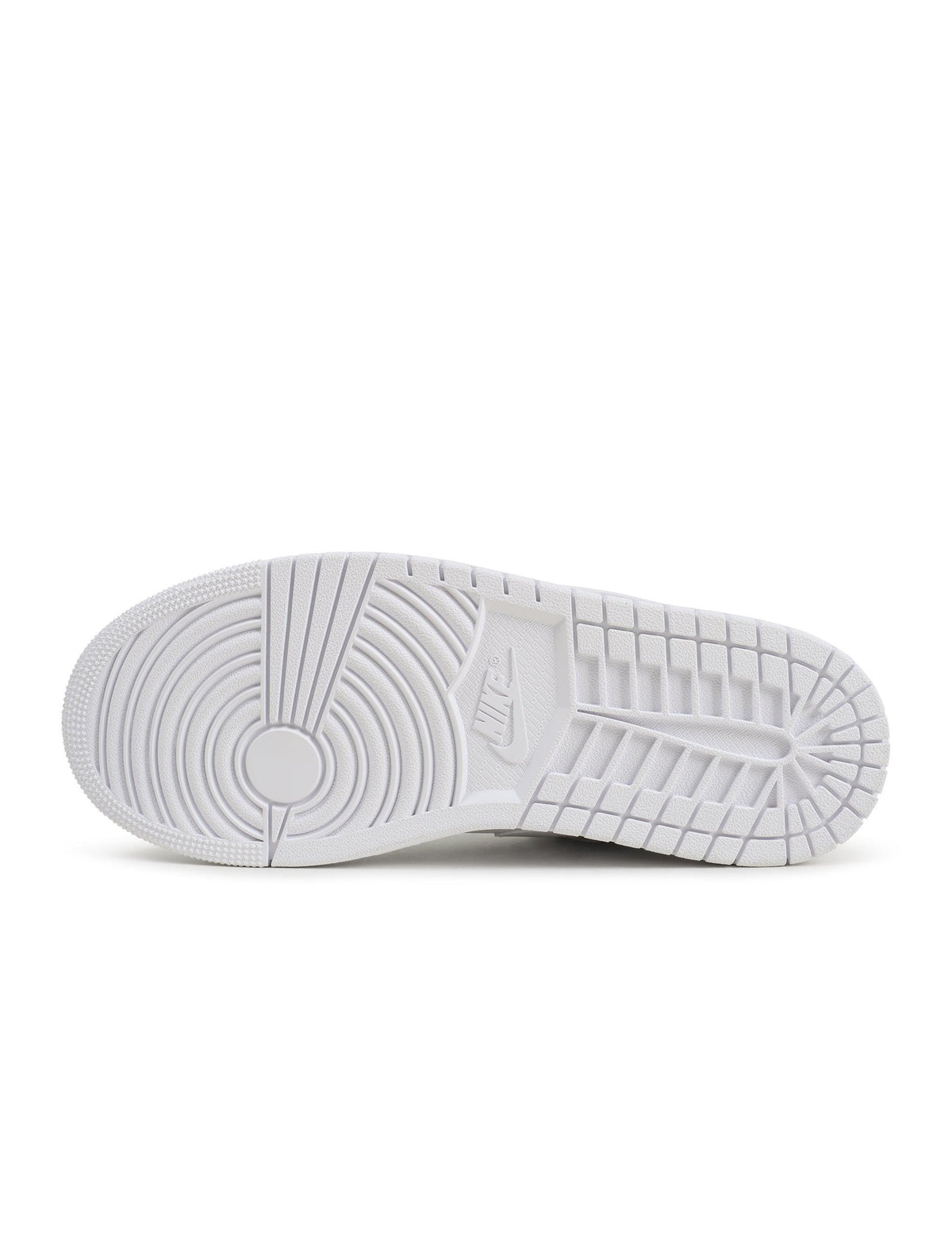 Men's Air Jordan 1 Low White/White-White sneakers by Denim Exchange