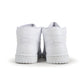 Men's Air Jordan 1 Mid Triple White sneakers by Denim Exchange, side view