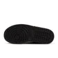 Denim Exchange Air Jordan 1 Mid Triple Black men's footwear sneakers viewed from the side