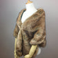 Brown Faux Fur Shawl (Butterfly Brw04)