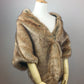 Brown Faux Fur Shawl (Butterfly Brw04)