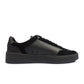 Black Hugo Lyde Tenn Shoes for men from Denim Exchange, showcasing sleek design and casual footwear style.