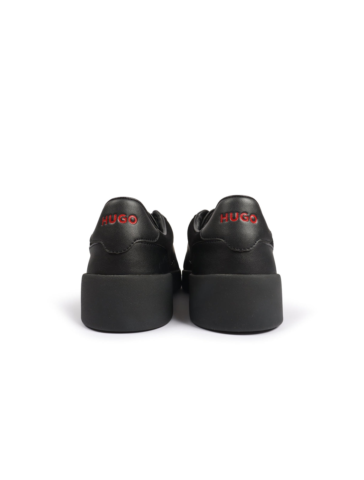 Black Hugo Lyde Tenn shoes for men by Denim Exchange, featuring sleek design and comfortable footwear style.