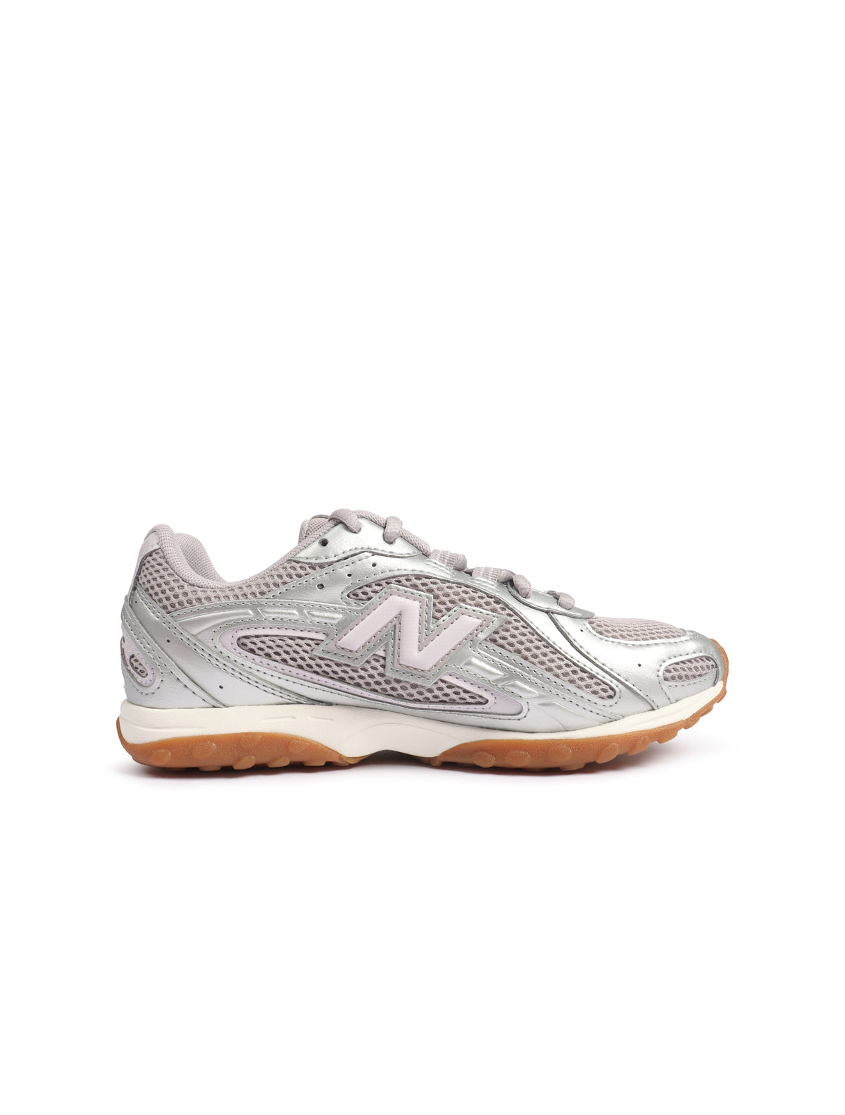 Women's New Balance 204L footwear in Truffle Salt colorway, side view