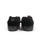 Men's Vans Knu Skool sneakers in triple black suede and canvas, featuring classic low-top design and white rubber sole.