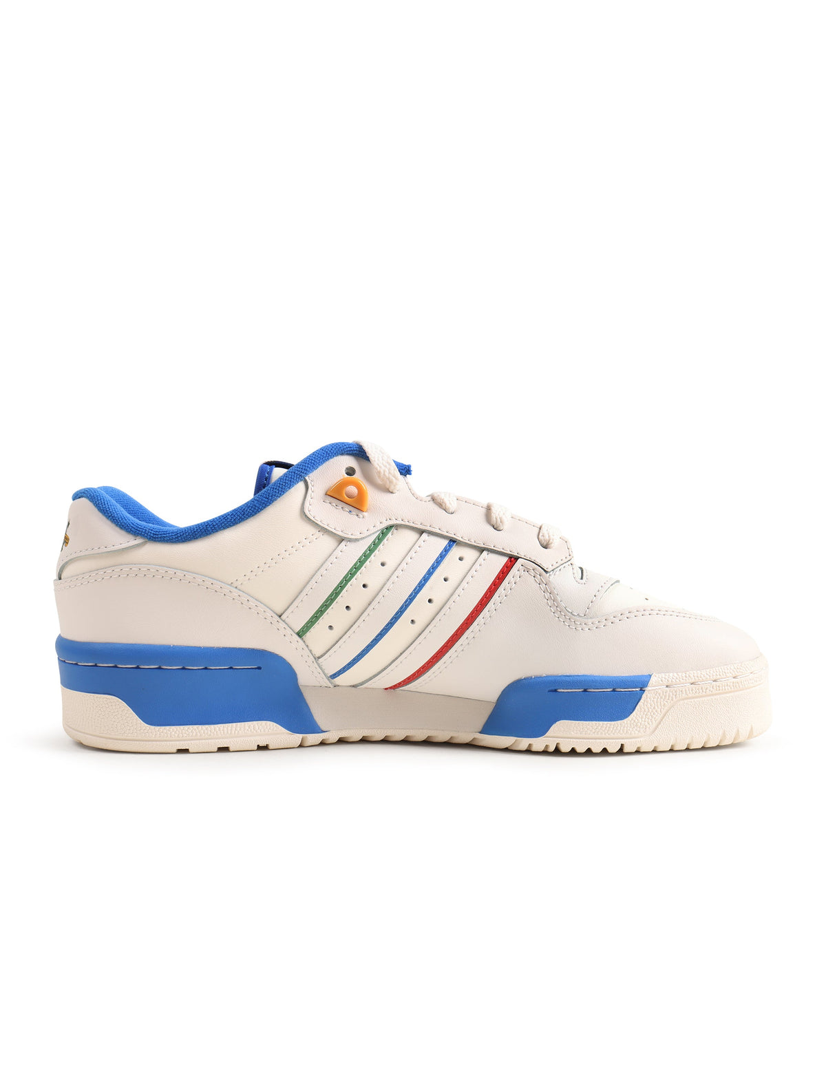 Men's Adidas Rivalry Low sneakers in cloud white, side view