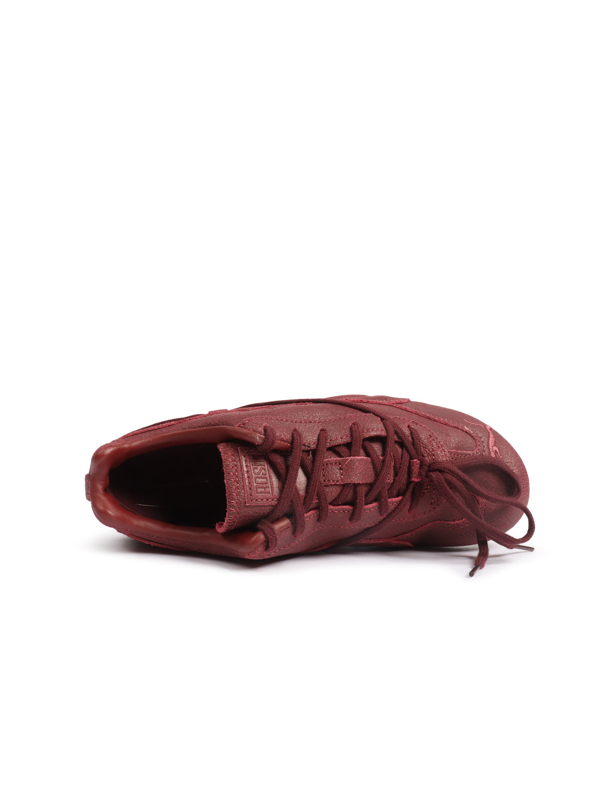 Puma Womens Speedcat Vintage x Rosé burgundy sneakers, stylish women's footwear with retro design and sleek silhouette.
