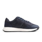 Dark blue Hugo Boss Kai Runn RS RB shoes for men, stylish footwear with sleek design and comfortable fit.