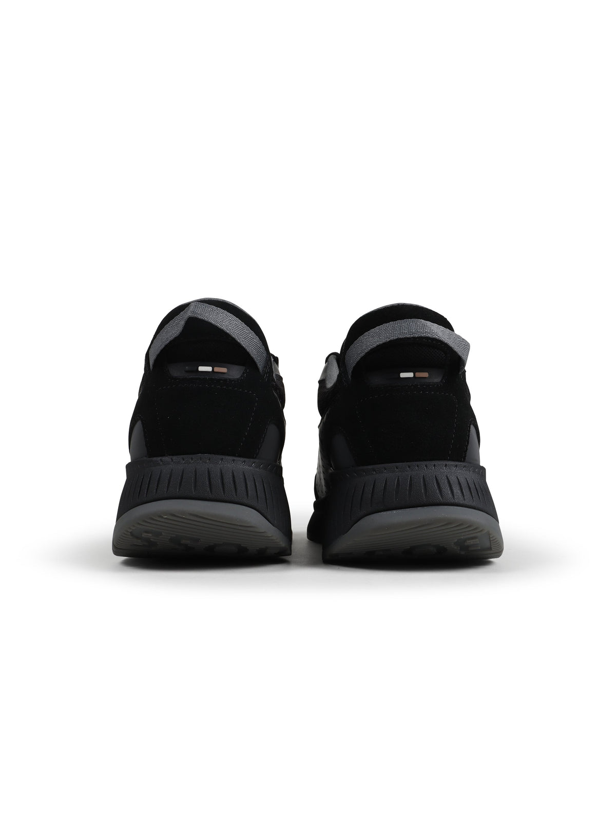 Denim Exchange Boss TTNM Evo men's running shoe in black with sporty low-top design