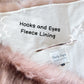 Pink with Black Tips Faux Fur Shawl (Lilian Pin03)