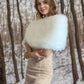 Soft Ivory Faux Fur Wrap (Serena Ivy07)