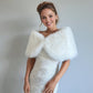Soft Ivory Faux Fur Wrap (Serena Ivy07)