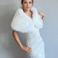 Soft Ivory Faux Fur Wrap (Serena Ivy07)