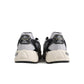 New Balance men's 725 Matter Black sneakers in a black and gray design