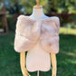 Blush / Peach Fur Wrap (Penelope Pea01)