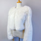 Ivory Faux Fur Bridal Jacket (Anna Ivy07)