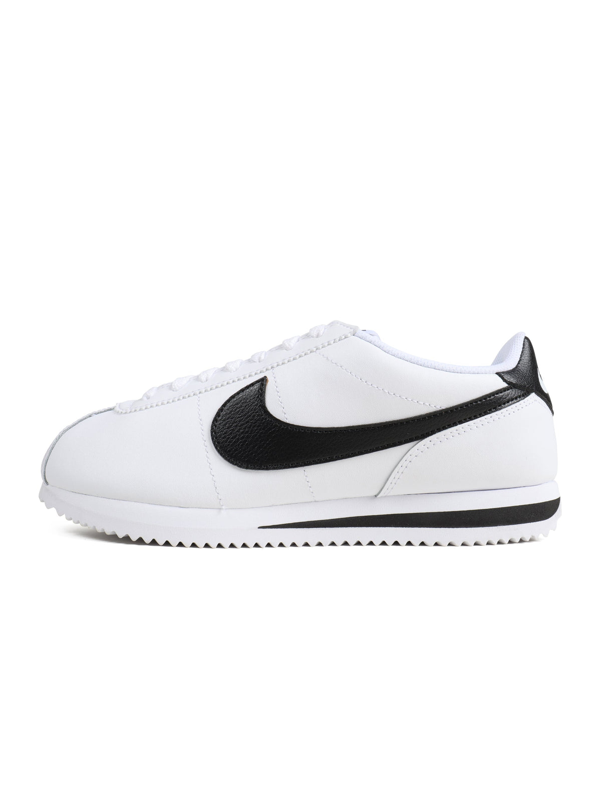 Denim Exchange men's Nike Cortez footwear in white with black accents