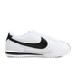 Nike Men's Cortez white and black sneakers, side view, by Denim Exchange