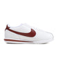 Nike Men's Cortez white and Dark Pony sneakers, side view with classic low-top design
