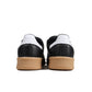 Black Adidas Mens Samba XLG footwear with classic design, featuring suede and leather upper, rubber sole, and iconic style.