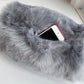Faux Fur Muff with phone pocket and handle