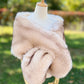 Blush / Peach Fur Shawl (Lilian Pea01)