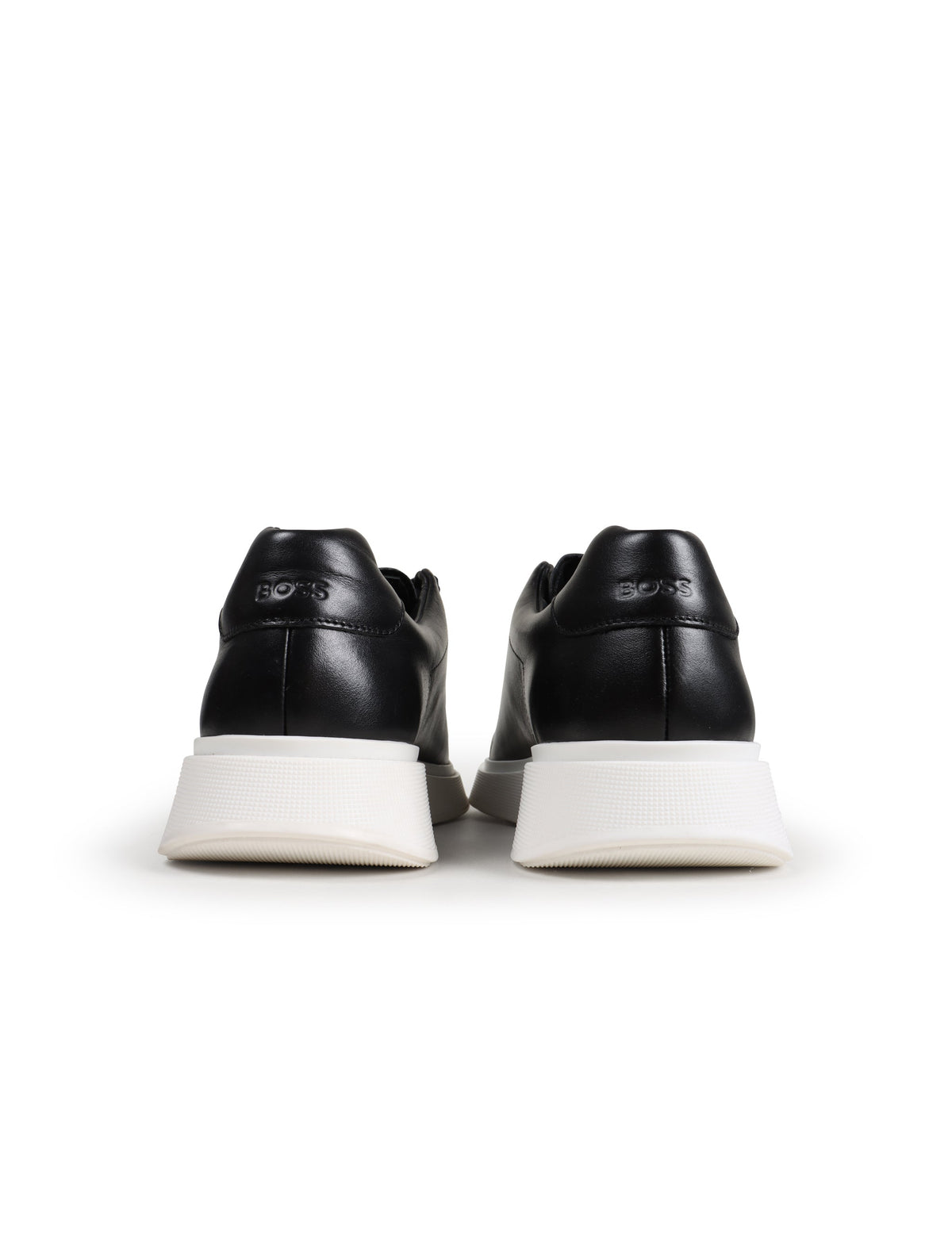 Black Hugo Boss Bulton_Runn_It A men's shoes with sleek design, featuring laces and stylish detailing, perfect for casual wear.