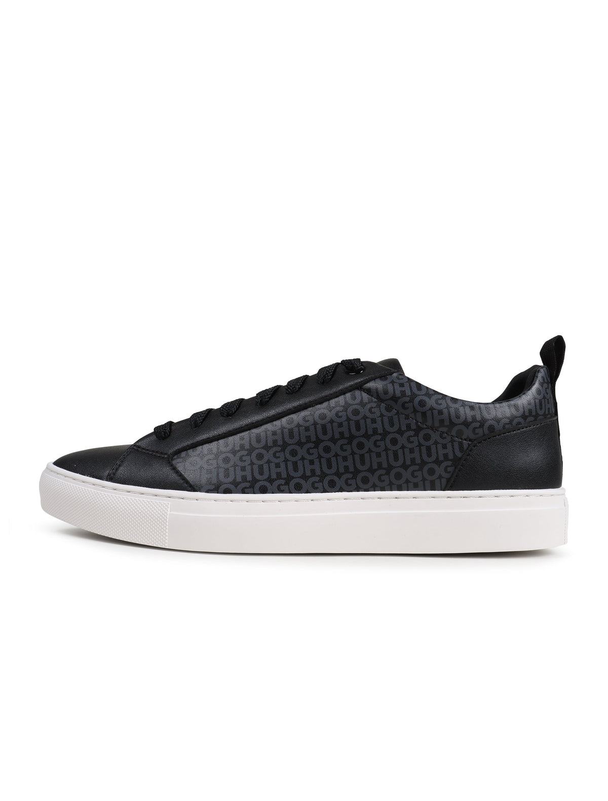 Denim Exchange Hugo Morrie Tenn Mono black men's footwear sneakers on a clean background