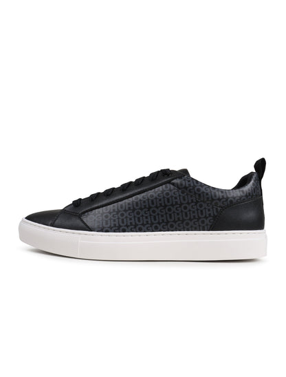 Denim Exchange Hugo Morrie Tenn Mono black men's footwear sneakers on a clean background