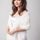 Light Ivory Faux Fur Shawl (Lilian Wht01)