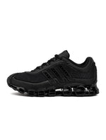 Adidas men's Megaride core black sneakers, stylish athletic footwear with sleek black design and comfortable fit.