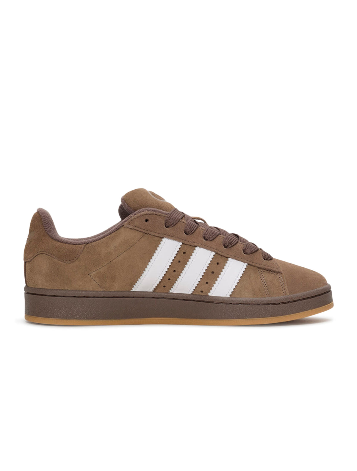 Adidas Men's Campus 00s Earth Strata sneakers with beige and green earth-tone colorway, casual men's footwear style.
