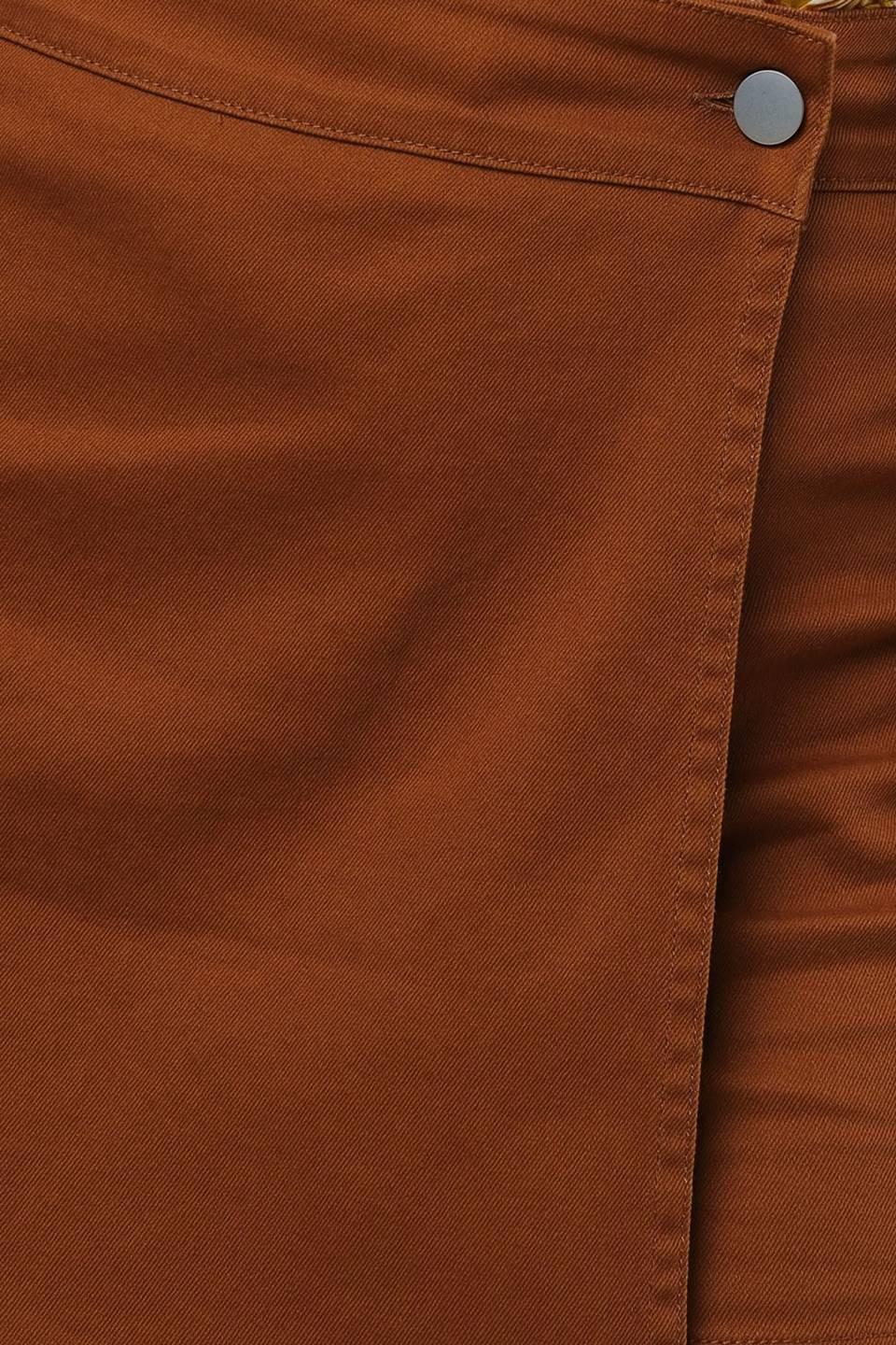 Rust-colored Flying Tomato The Way Out Twill Skort, casual shorts with a comfortable fit and stylish design.