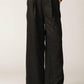 Black Elegant Essence woven pants by Flying Tomato featuring a stylish, tailored design with a comfortable fit.