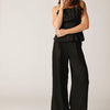 ELEGANT ESSENCE WOVEN PANTS - BLACK