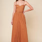 ELEVATED ICON BROWN WOVEN JUMPSUIT