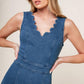 WHERE THE NIGHT MEDIUM INDIGO DENIM JUMPSUIT