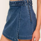 FRENCH MOSS DENIM SKORT