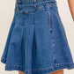 DREAMMIST MEDIUM INDIGO DENIM SKORT