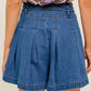 DREAMMIST MEDIUM INDIGO DENIM SKORT
